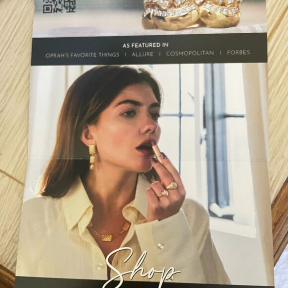 Sterling Forever 14K Gold Plated Dangle Earrings With Purple and Clear Gemstones - Picture 11 of 13